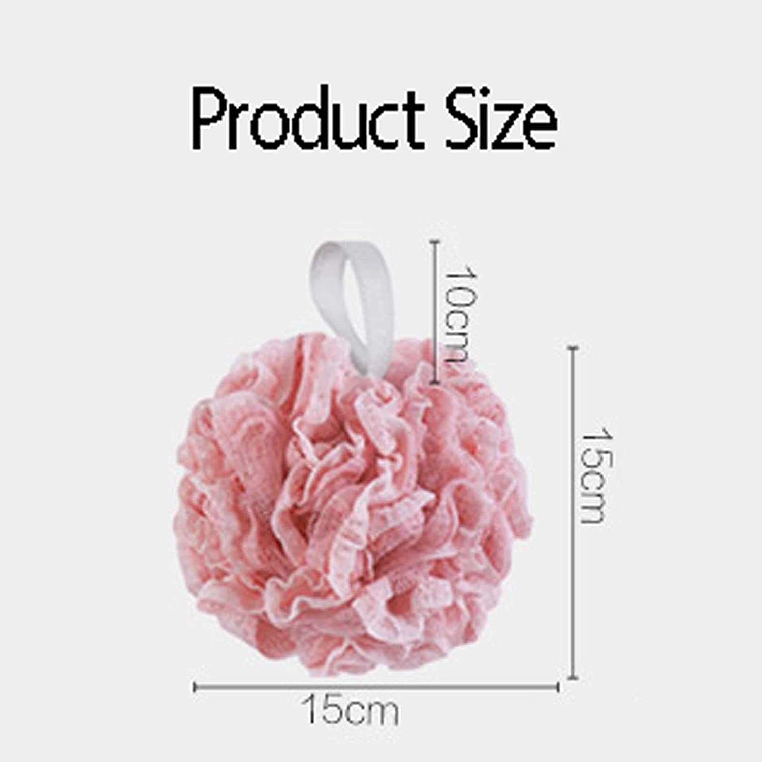 Gąbka do kąpieli Loofahsshower Pufa do mycia ciała Łazienka Niezbędne bogate bąbelki Piłka prysznicowa, dla mężczyzn i kobiet, siatkowa pufa Gąbka do kąpieli 2 szt. Biała (biała 2 szt.)