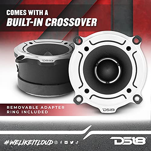 Ds18 Pro-Tw120 Super Bullet Tweeter In Silver 3" Aluminum Frame And Diaphragm 240W Max 120W Rms 4 Ohms Built In Crossover - Pro Tweeters Are The Best In The Pro Audio And Voceteo Market (Pair) #TOP1
