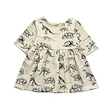Un regalo perfecto para su pequeño bebé ! Vestidos Niñito Niña Invierno Fiesta Manga Larga Flor Impresión Princesa Falda 0-18 Meses
