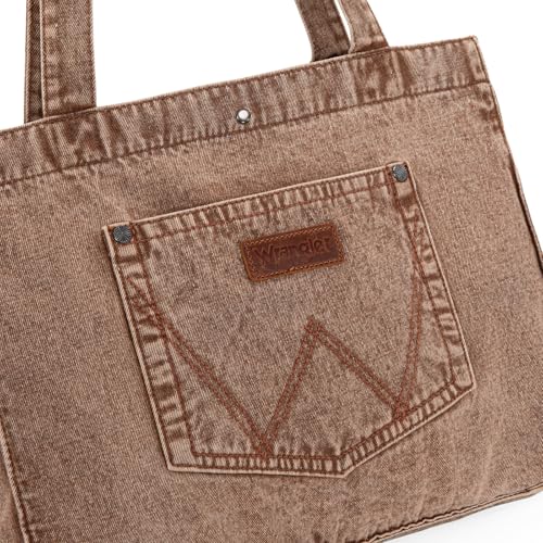Image of Montana West Wrangler Denim Tote Bag for Women Purses for Work Travel Everyday
