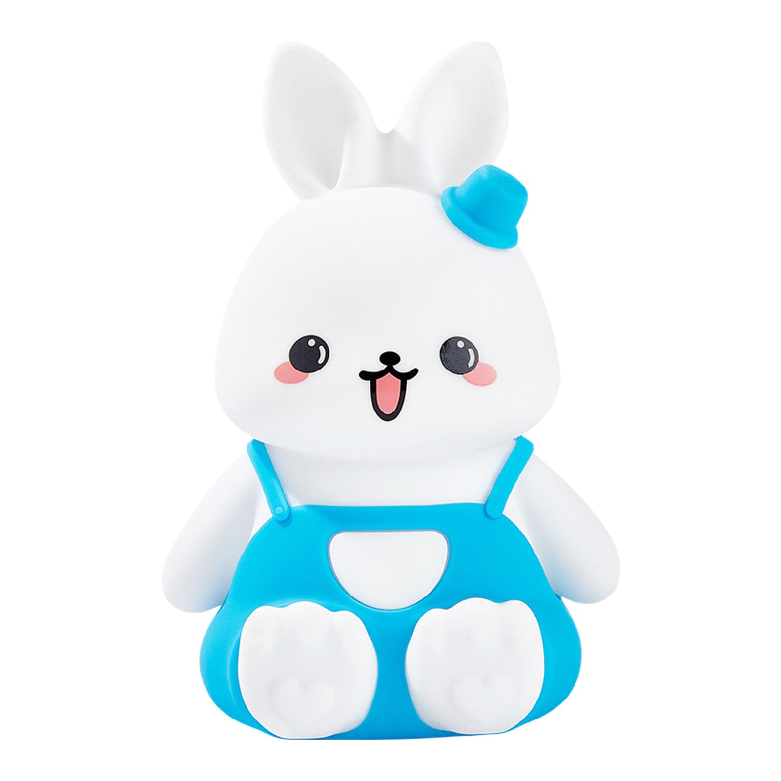 Buxuaaaa Rabbits Shape Silicone Night Light Waterproof Silicone Light Dimmable Nursery Lamp 1200mAh Rechargeable Battery for Kid Kids Gift Lamp