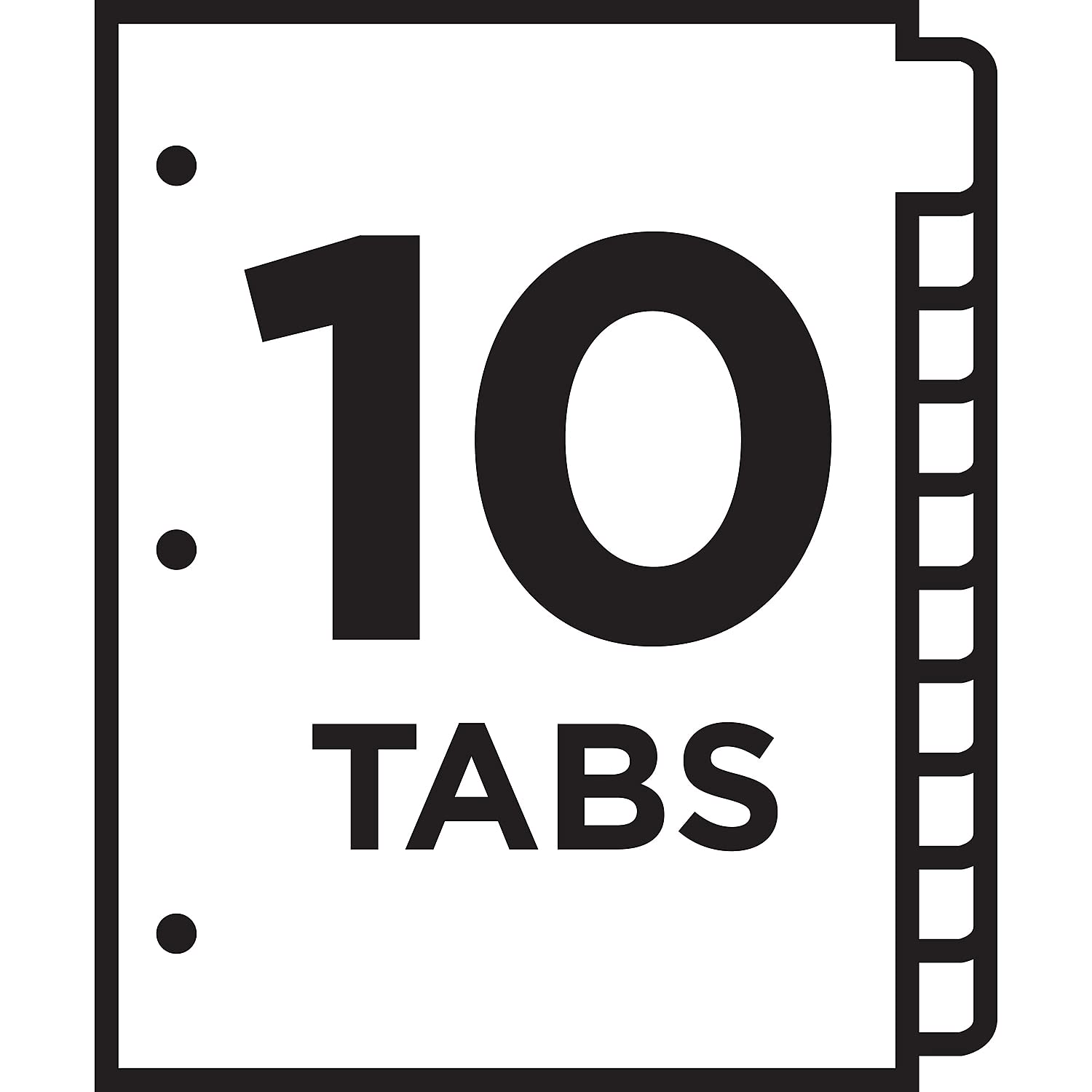 Avery 11135 Ready Index Dividers,TOC,1-10 Tab,3HP,8-1/2-Inch x11-Inch,1/ST,Multi - Image 5