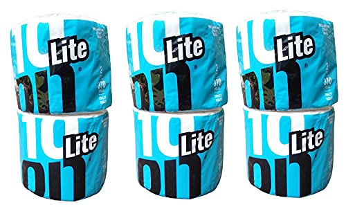 Lite 10 On -Soft Toilet Tissue Paper Roll,2-ply Bath Tissue Pack of 6-image-43