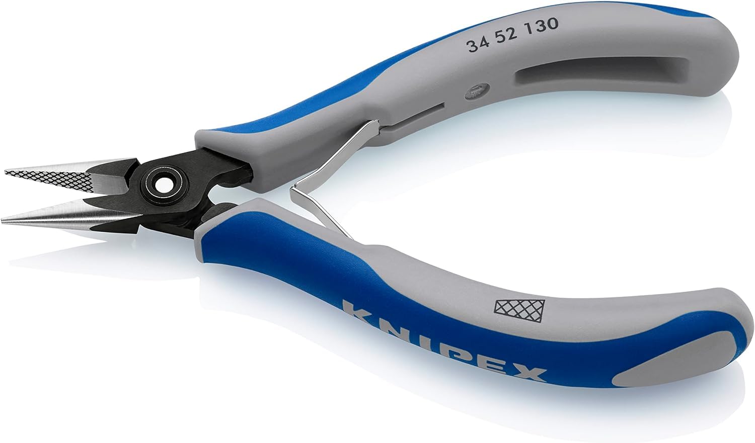 KNIPEX Pinza di precisione speciale per elettronica con impugnature multicomponente 130 mm, 34 52 130