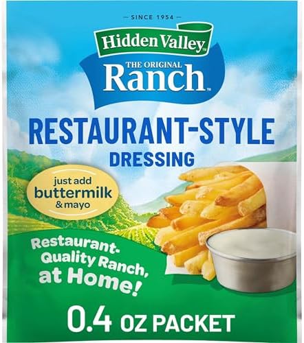 Hidden Valley Original Ranch Restaurant Style Dressing Recipe Mix, 0.4 Ounce (Package May Vary)