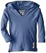 L'ovedbaby Unisex-Baby Newborn Organic Hoodie, Slate, 6/9 Months
