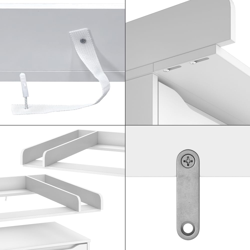 Vicco Piano fasciatoio Wicko Bianco 80 x 76 cm