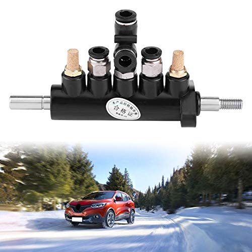 Image of Control Valve Foot Pedal for Tire Changer Machines Duty Steel Construction with Mufflers 8mm Pipe Diameter Compatible with Type A(4)