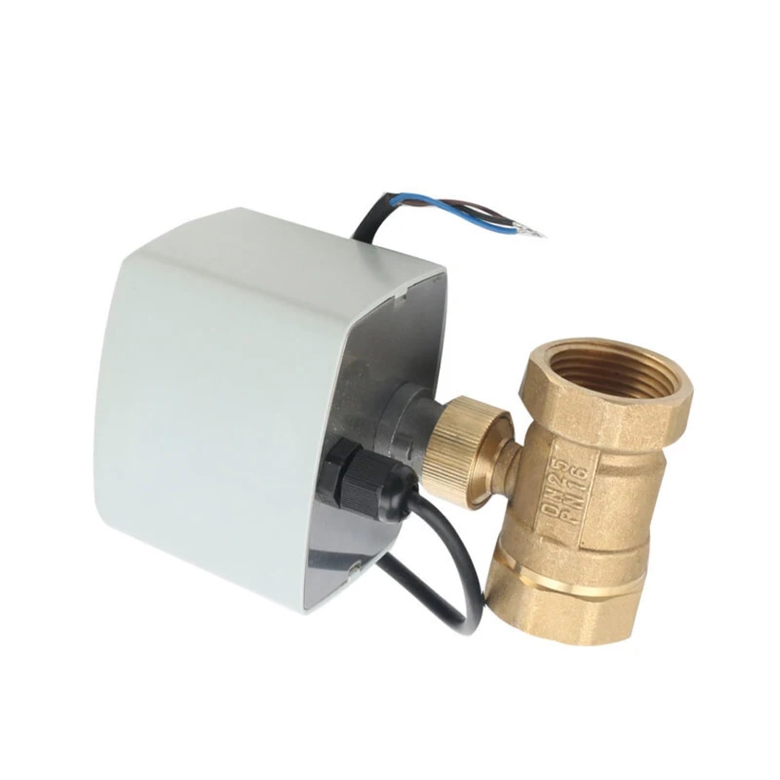 Elektryczny zawór kulowy z mosiądzu, 1/2", 3/4", 1, 2", 3 przewody, 2 elementy sterujące, AC24V, AC220V, DC12V, DC24V (36893,24VAC-CR04)