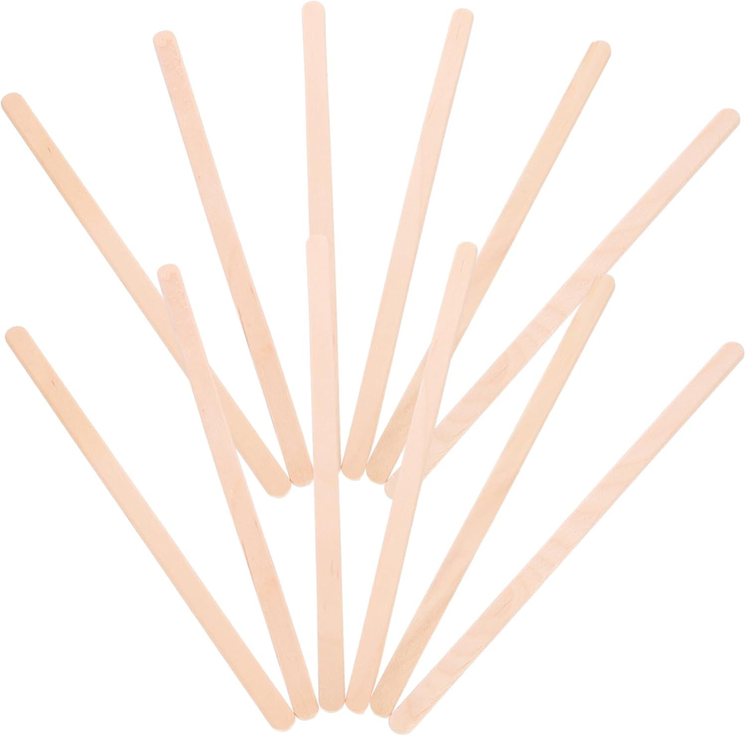 500pcs Wooden Stirrers Mixers for Coffee Beverages Cocktails Wood Stirrer Sticks Smooth Safe