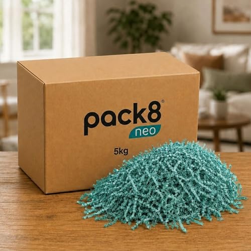 Image of Pack8neo Shredded Paper Grass Cutting For Giftpacking Fill for Gift Baskets and Boxes(5000g)| Eco-friendly grass paper, Crinkle Cut, Gift Packaging Protection & Decoration Material, Green, 5kg