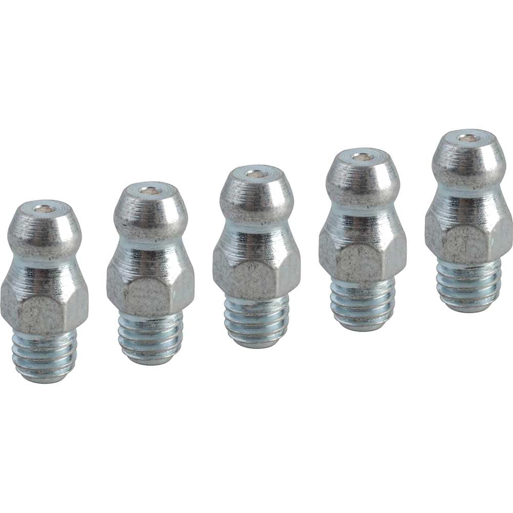 Faithfull Grease Nipple Straight M6 X 1.0 (Pack 5)
