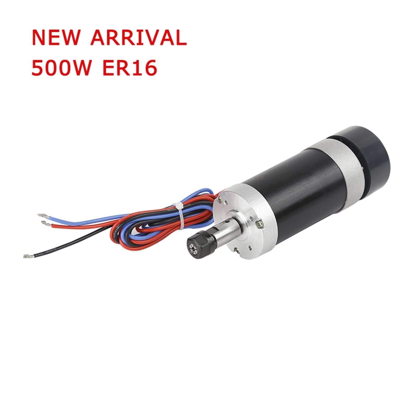 Mandrino Driver motore passo-passo 110/220 V CC 48 12 A Alimentazione 55 mm Morsetto 500 W ER11/ER16 DC Motore mandrino con raffreddamento ad aria senza spazzole(500W ER16 Kit)