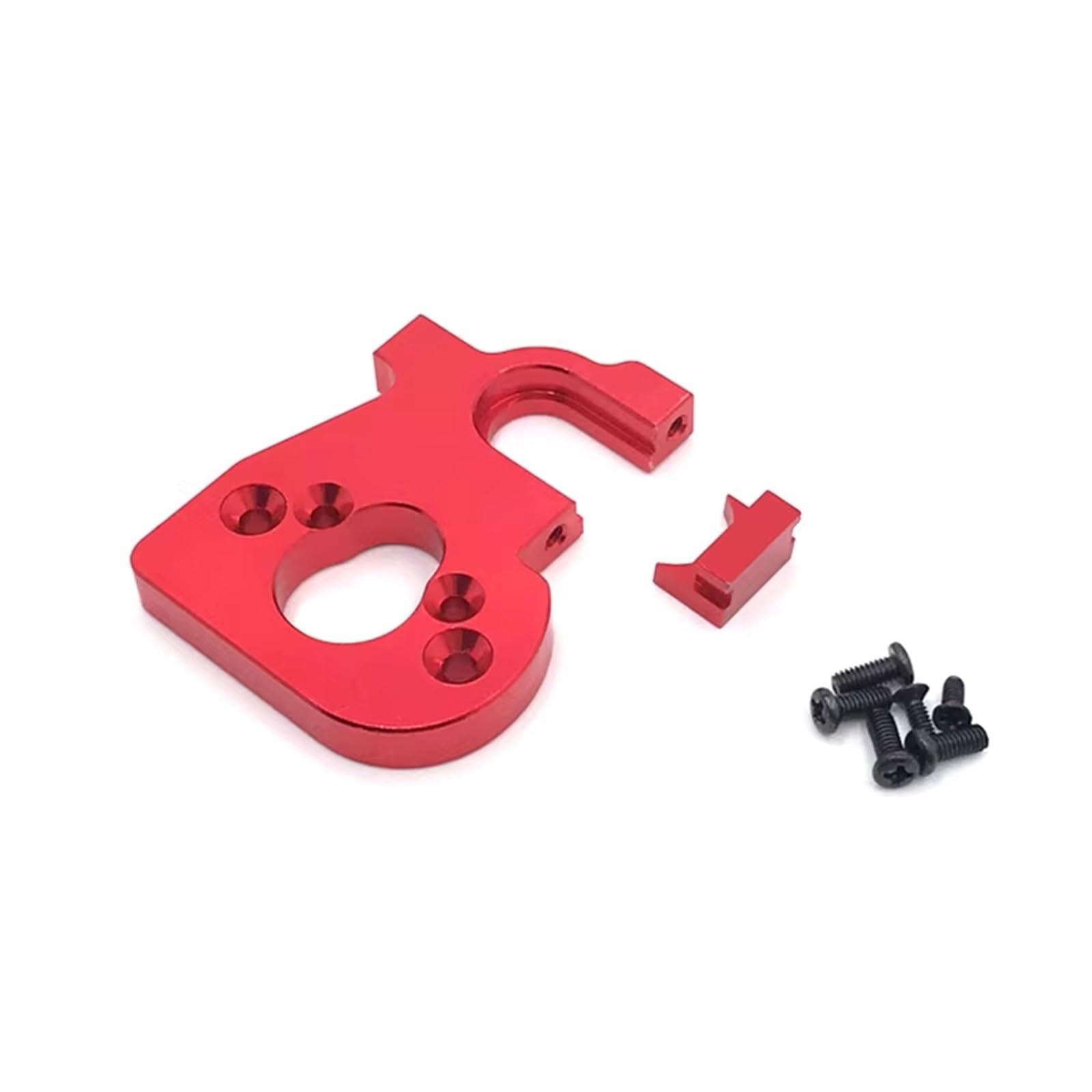 RC Upgrade Accessories for Wltoys 124018 124016 124017 124019 144010 144001 144002 RC Car Parts Metal Upgrade Retrofit Motor Mount Replacement RC Car Accessories(Red)