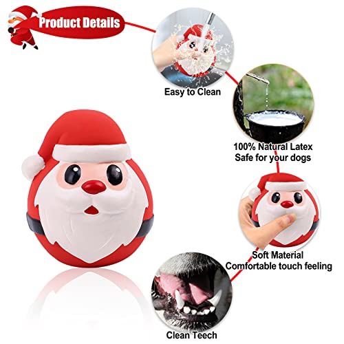 Malier Christmas Themed Latex Dog Toy Set #TOP14