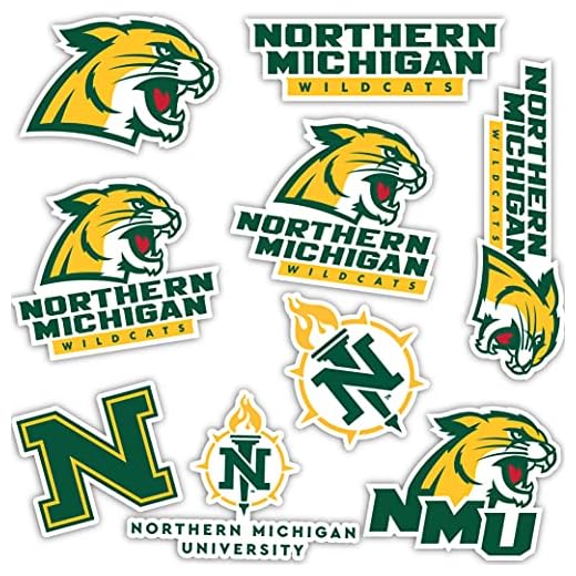 Northern Michigan University NMU Wildcats Sticker Vinyl Decal Laptop Water Bottle Car Scrapbook (Type 2)