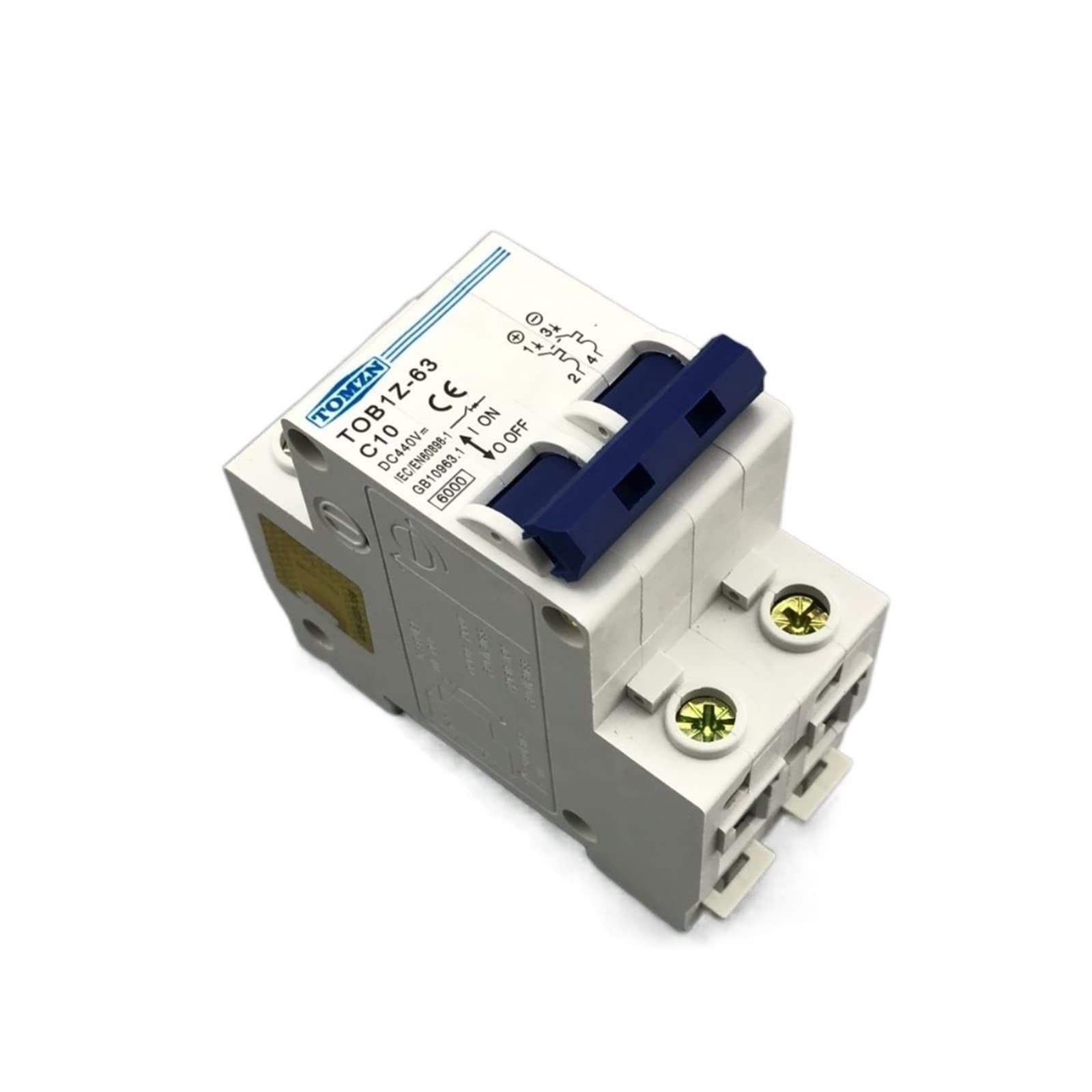 JNVFTCUX 2P 10A DC 440V Circuit Breaker MCB C Curve