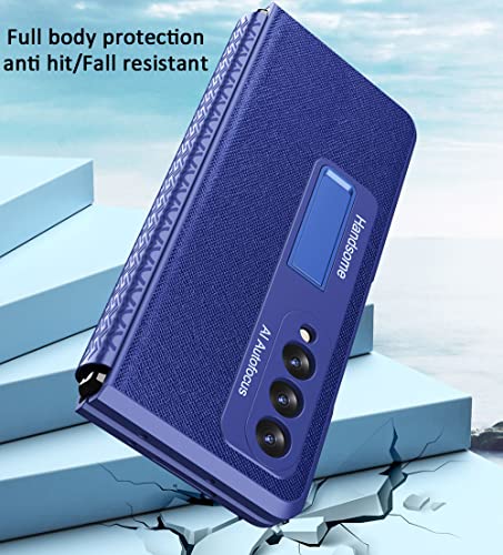 Coque Z Fold 2 style urbain vert avec support de visionnage - 4