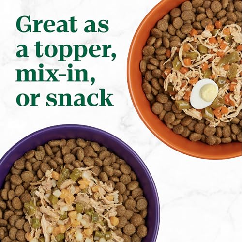 Image of Nutro So Simple Wet Dog Food Meal Complement, Dog Food Toppers Chicken and Chicken & Duck Recipes in Bone Broth, Variety Pack, 2 oz. Trays (8 Count, Pack of 2)