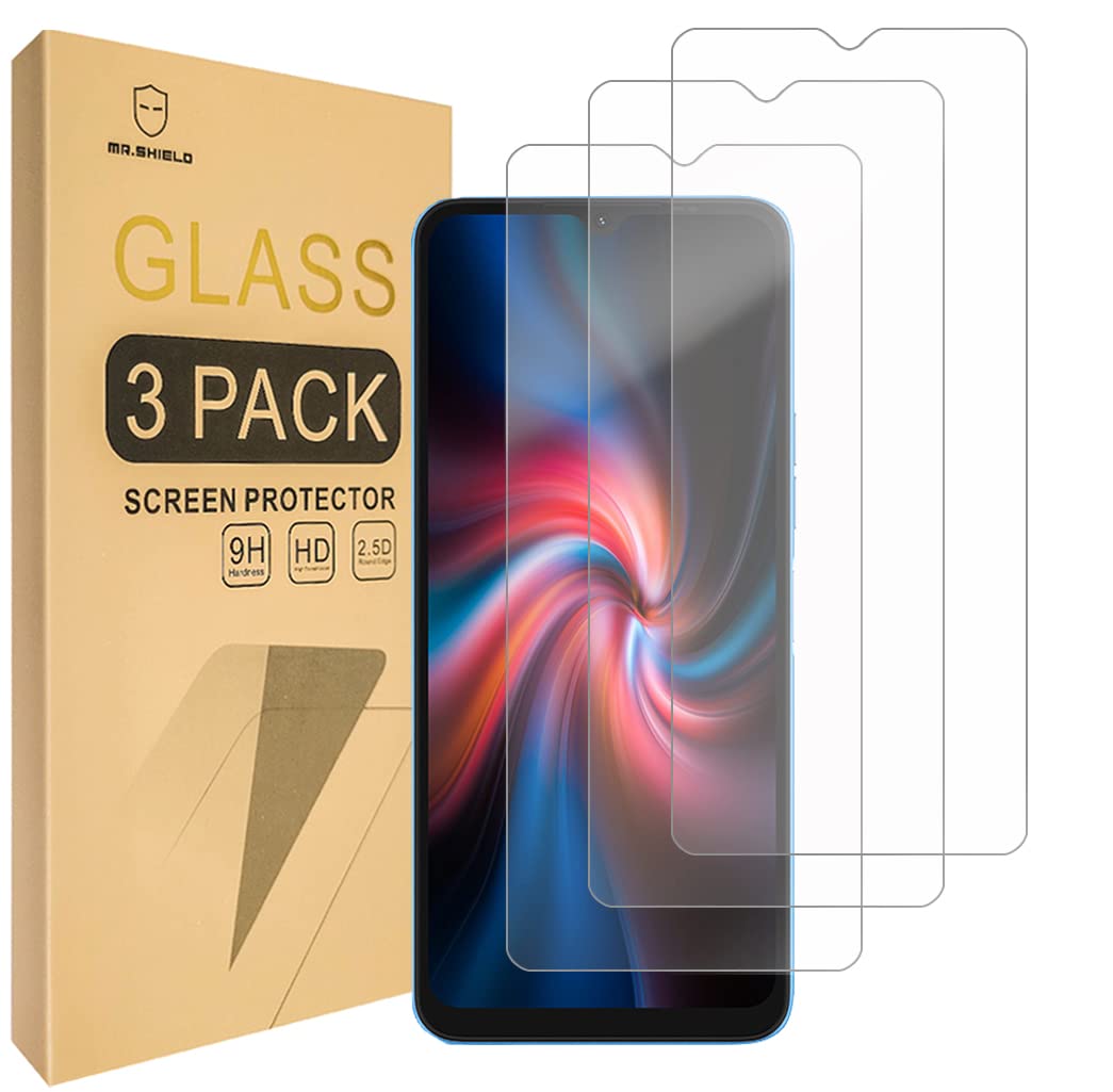 Mr.Shield [3-Pack] Screen Protector For UMIDIGI F3 / UMIDIGI F3S / UMIDIGI F3 SE [Tempered Glass] [Japan Glass with 9H Hardness] Screen Protector