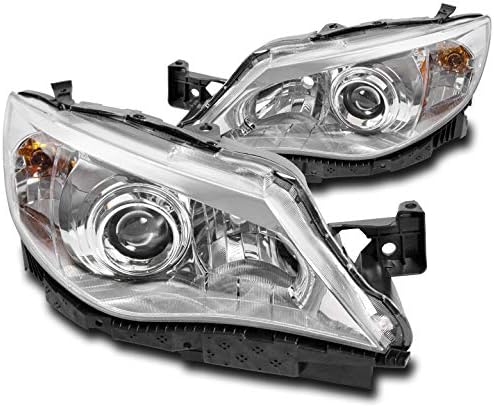 Projector Chrome Headlights Headlamps For 2008-2011 Subaru Impreza