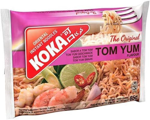 KOKA Instant Noodles - Tom Yum Flavour(85 gm x Pack of 9) "(HALAL Certified)"