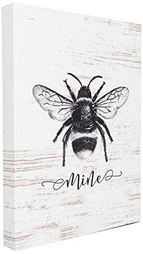 Lienzo de pared Bee Mine de El Stupell Home Décor sobre bastidor de madera multicolor