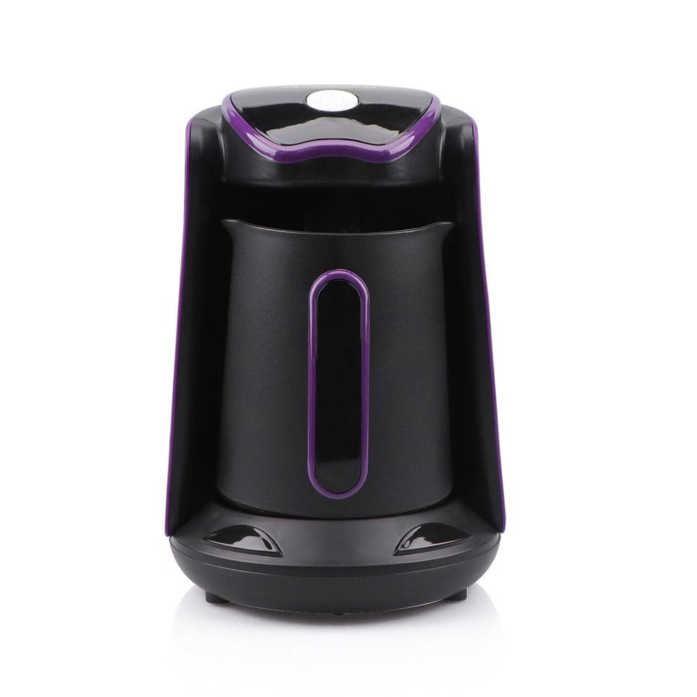 AWD Turkish Coffee Pot RAF Electric Coffee Machine Easy Maker Turkish Coffee Cordless Electric Pot AC 220~240V 600W Portable For Office Home Café Travel Coffee Maker 500ml (Purple)