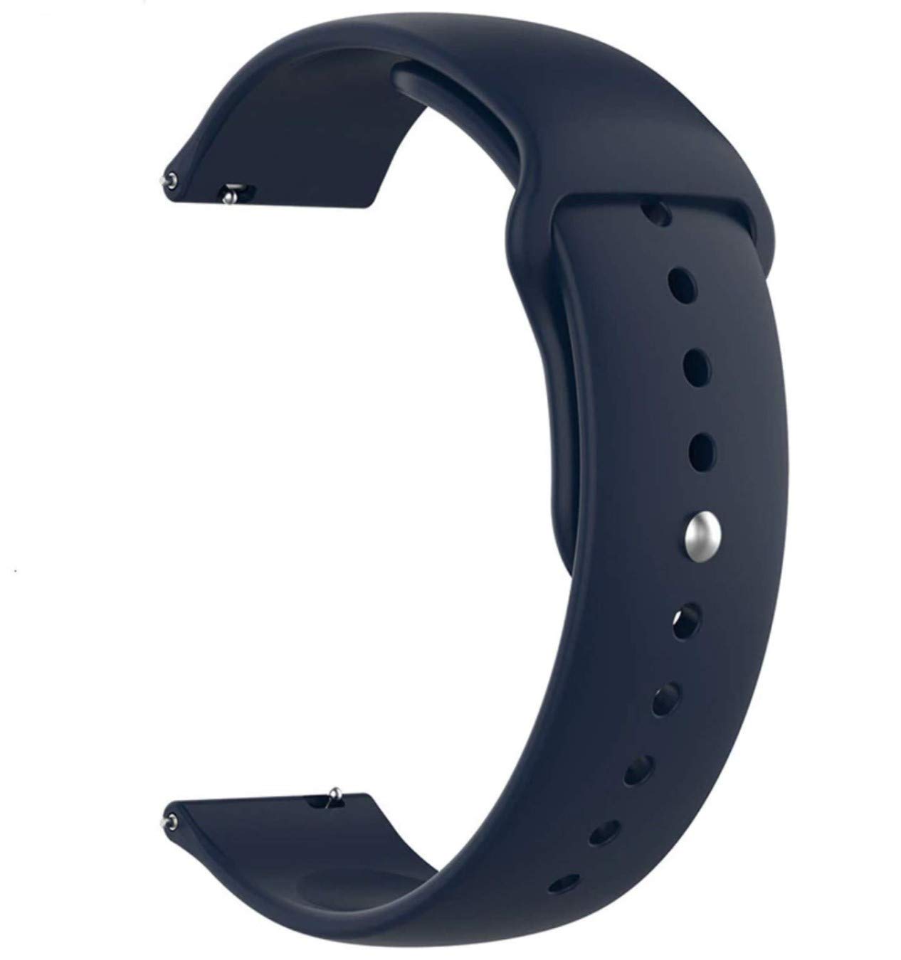 GetTechGo Soft Silicon 20mm Strap Compatible with Samsung Galaxy Watch 3 41mm,Galaxy 42mm,Active,Active 2/AmazeFit BIP,Lite,GTS,GTR(42mm)/RealMe Classic,Fashion & watches with 20mm Lugs-Navy Blue (B08LSJ43FY) Amazon Price History, Amazon Price Tracker