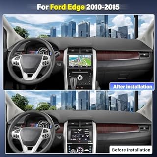Car Stereo Radio for Ford Edge 2015 2014 2013 2012 2011 2010 with w/carplay/w/Android 13 Auto, 9 Inch IPS Touch Screen Car Audio Receiver with GPS Navigation w/Bluetooth WiFi Backup Camera, 2G+32G