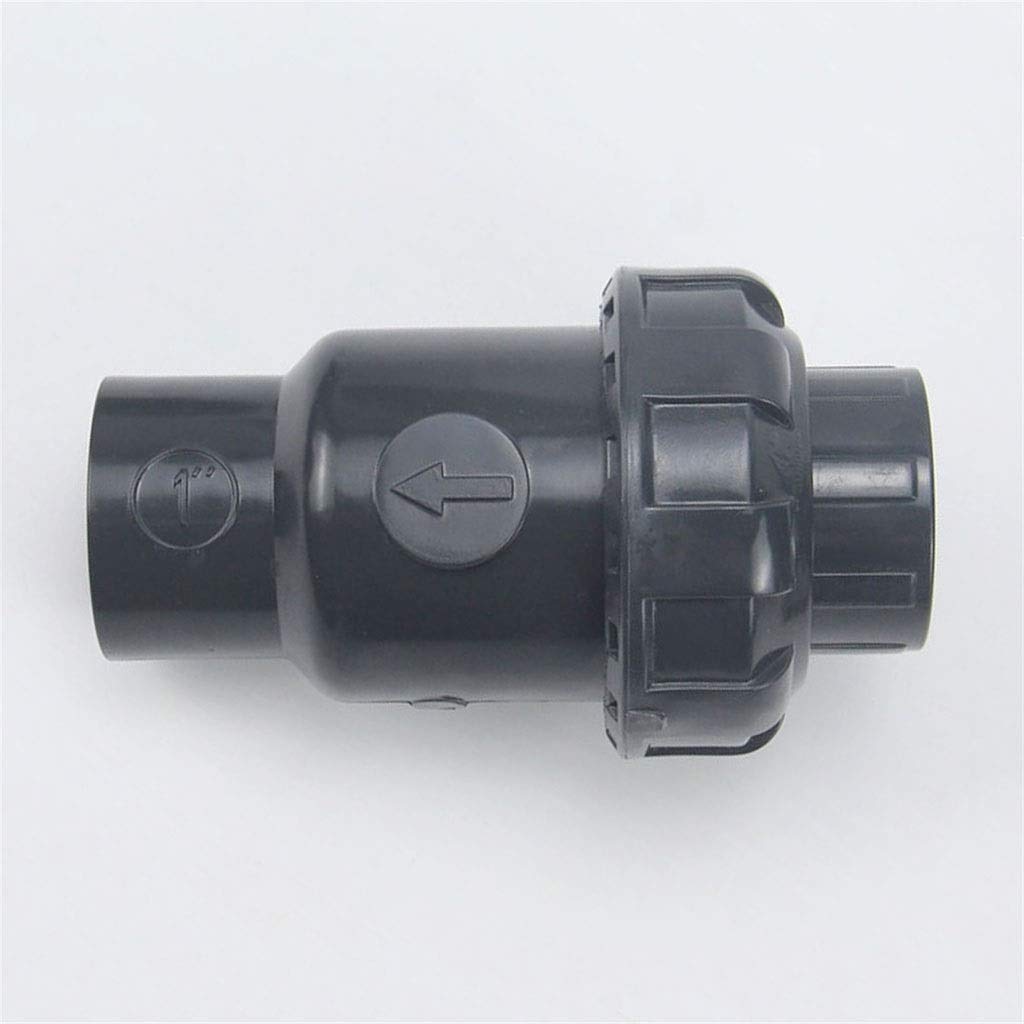 Zawór jednokierunkowy, 20 mm 25 mm 32 mm 40 mm 50 mm Czarny Zawór klapowy zwrotny Upvc Wewnętrzny zawór zwrotny w pionie i poziomie Informacje ogólne(Inner 63mm)