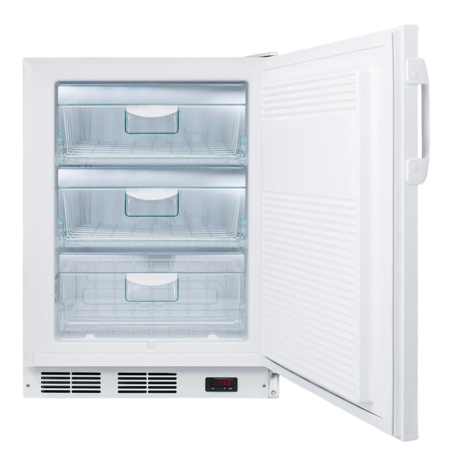 Accucold 24” Medical Freezer, 3.2 Cu.Ft. Capacity, Undercounter, Built-In, ADA Compliant -25°C Storage, General Purpose, White - Vt65mlbimedada on Fridge.com - View 2