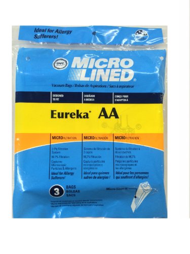 Home Care Eureka Style AA Micro Lined Paper Bags, 3 Pack