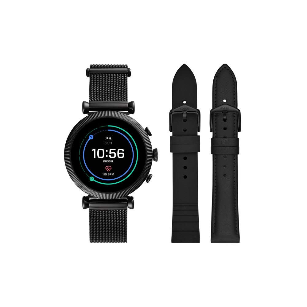 Fossil Stainless Steel Sloan Hr Digital Black Dial Womens Watch-Ftw6055Set,Black Band (B07Z44JN79) Amazon Price History, Amazon Price Tracker