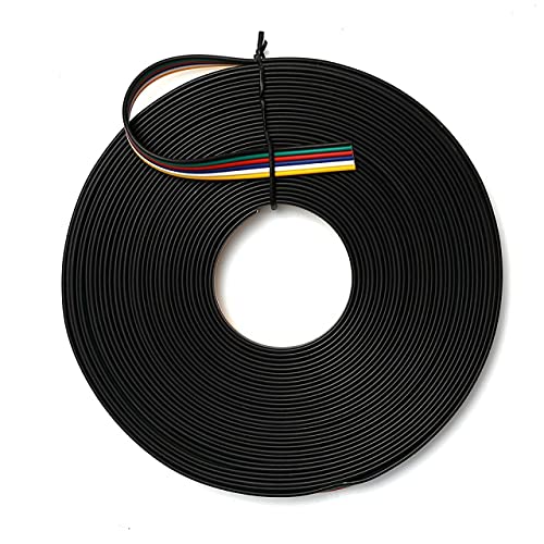 Davitu Wires & Cables - 2/3/4/5/6 pinos fio e Cabo 22awg Cabo jst sm Cabo conector adequado para barra de luz - (Color: 6pin, Length: 100m, Specification: 22 AWG)