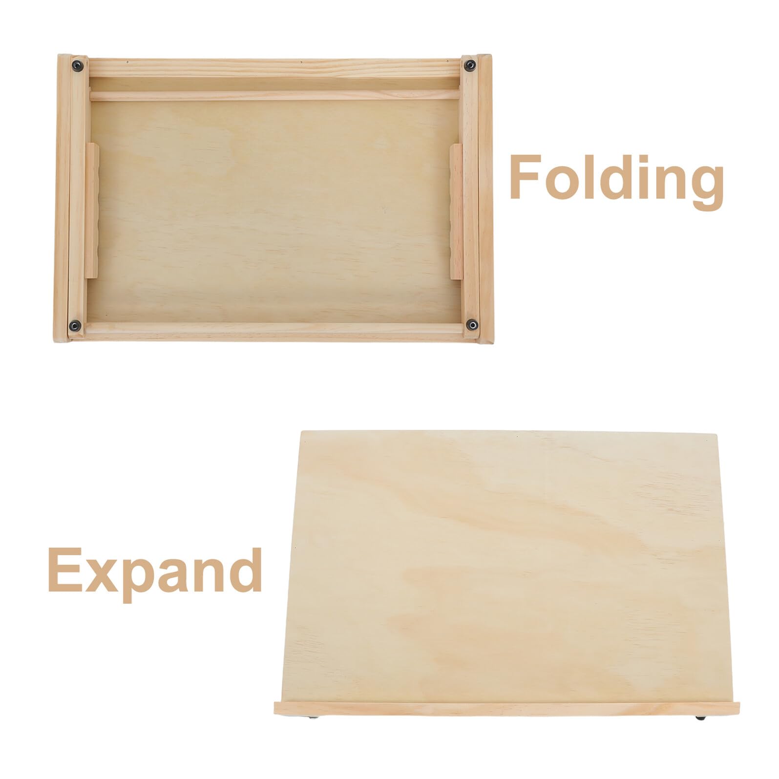 Petit Chevalet de Table en Bois Pliable, Portable, 4 Hauteurs Réglables