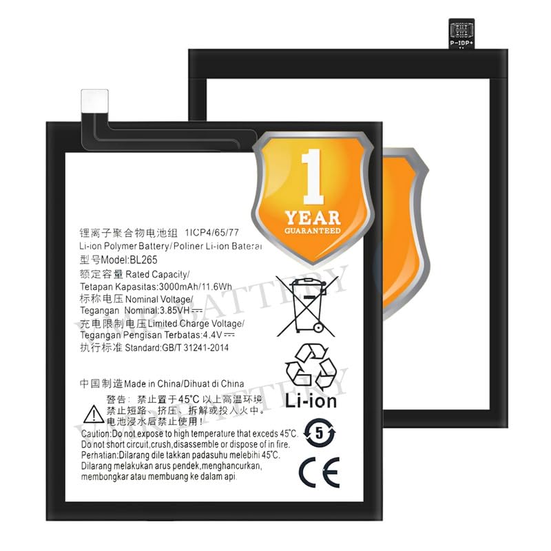 Image of Original BL265 Battery Compatible for Motorola Moto M (XT1662, XT1663) - (3000mAh) - 1 Year Warranty