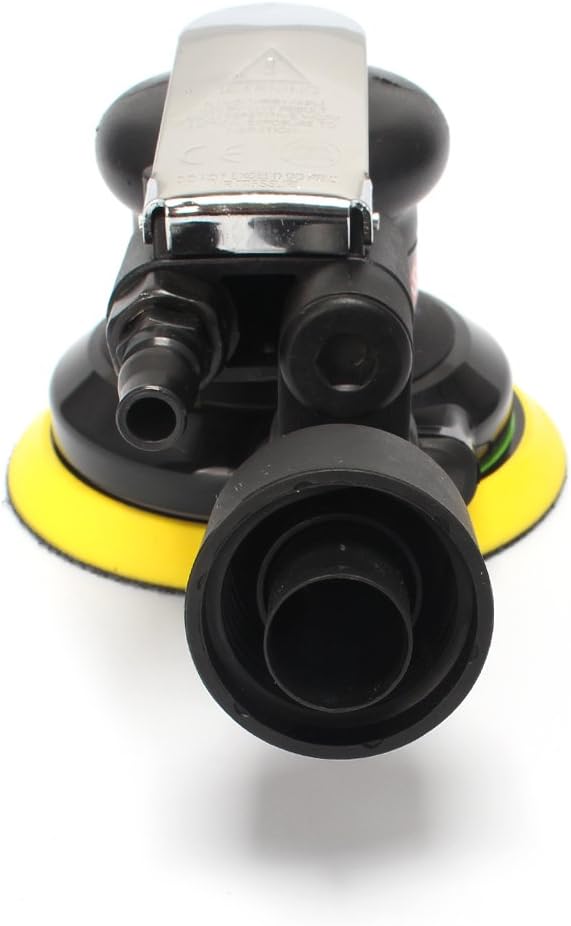 SI FANG 5'' Air Random Orbital Sander，Self-Generated Vacuum ，Dual Action Pneumatic Tool