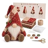 CavspkArt Christmas Gnome Sewing Kit, Patchwork DIY