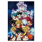 dragon ball super broly nuevo poster CONCIENCIA AMBIENTAL: proceso de impresión ecológica, adecuado para niños y dormitorios