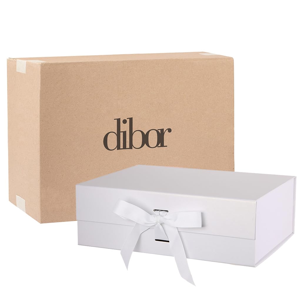 Rigid A4 Gift Boxes (24 Pack) White Self Assembly Presentation Box Set
