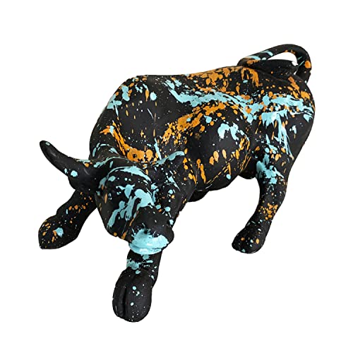 Estátua Touro de Wall Street Enfeite Decorativo Escritório Cor Abstrato