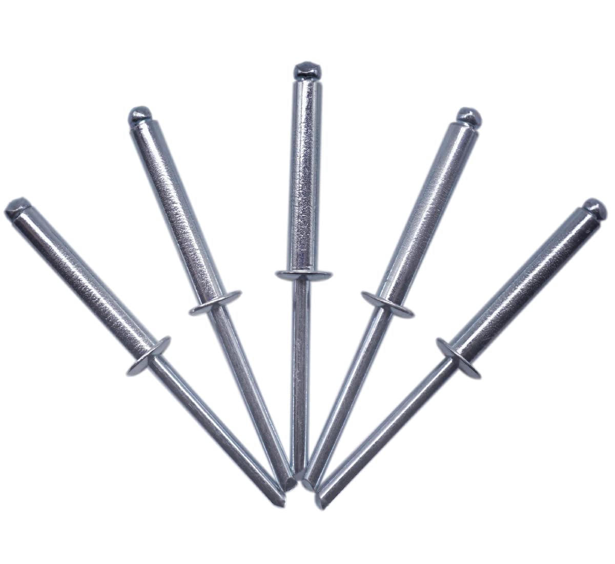 (Pack of 250 pcs) Blind Rivets 5.0 x 30 mm, Open Dome Head, Pop Rivets, DIN 7337, Steel Rivet and Steel Mandrel (250, 5.0 x 30 mm)