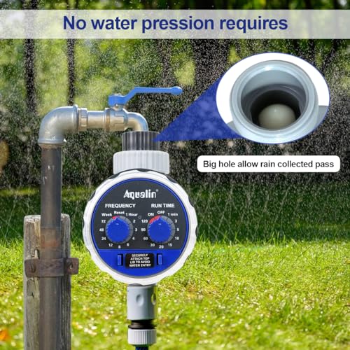 Aqualin Temporizzatori per irrigatori Giardino elettronico regolatore per Sistema di irrigazione a valvola a Sfera
