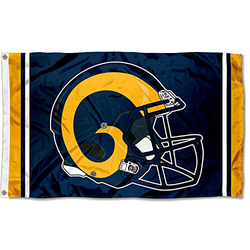 WinCraft Los Angeles Rams Gold Helmet Grommet Pole 3x5 Flag