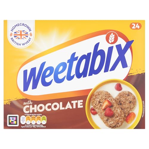 Weetabix Chocolate Cereal Biscuits, 450g, 24 Count ( Pack of 1)