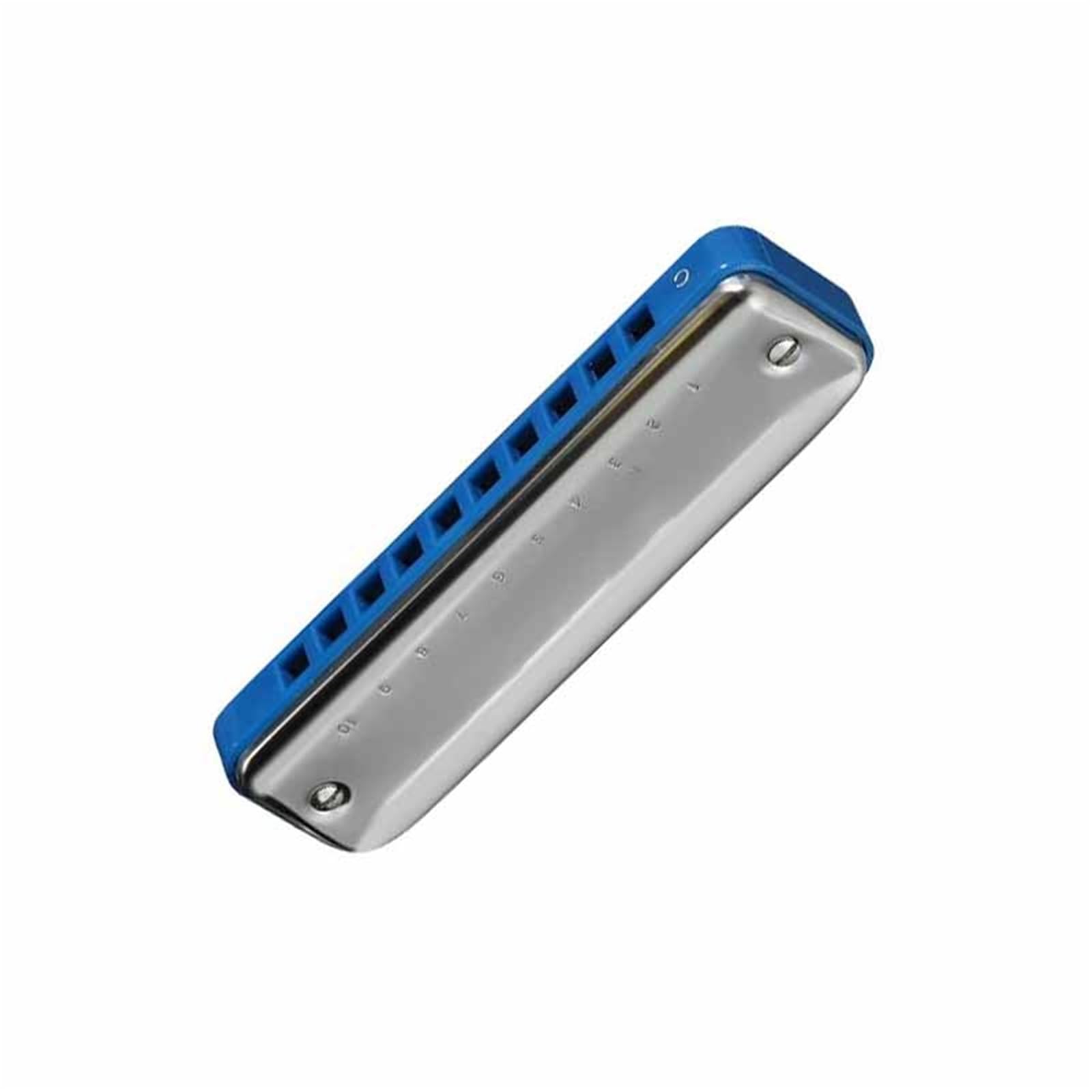 Armonica Armonica Blues A 10 Fori In Tonalità Di Do Maggiore Scala Diatonica Con Pettine In Plastica Grigia