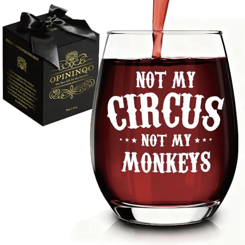 Opininqo Retirement Gifts for Women Coworkers - Not My Circus Not My Monkeys Funny Sarcastic...