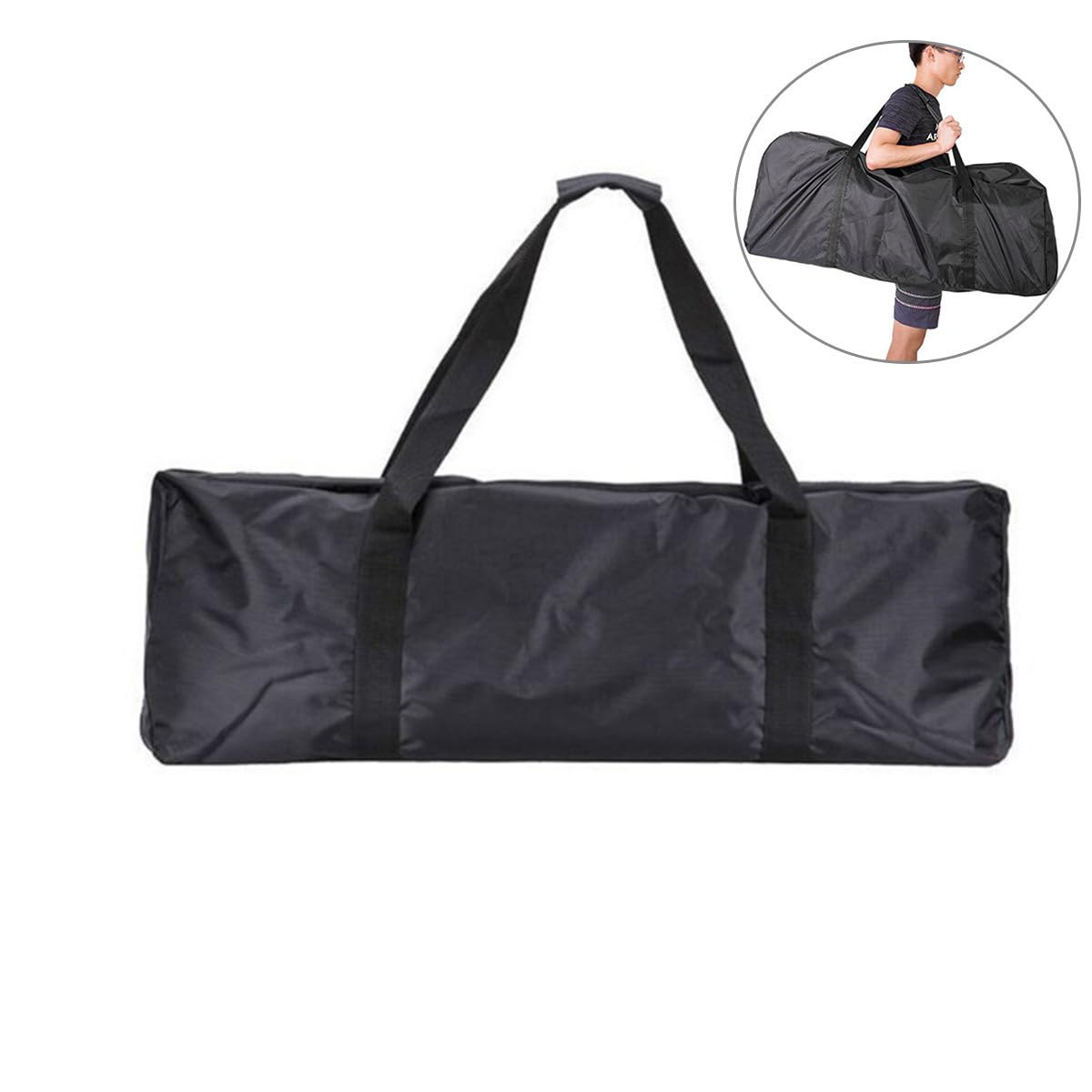 Toyvian Housse De Transport Pliable Et Étanche pour Scooter Bandoulière avec Double Fermeture Éclair pour Trottinette Électrique Noir