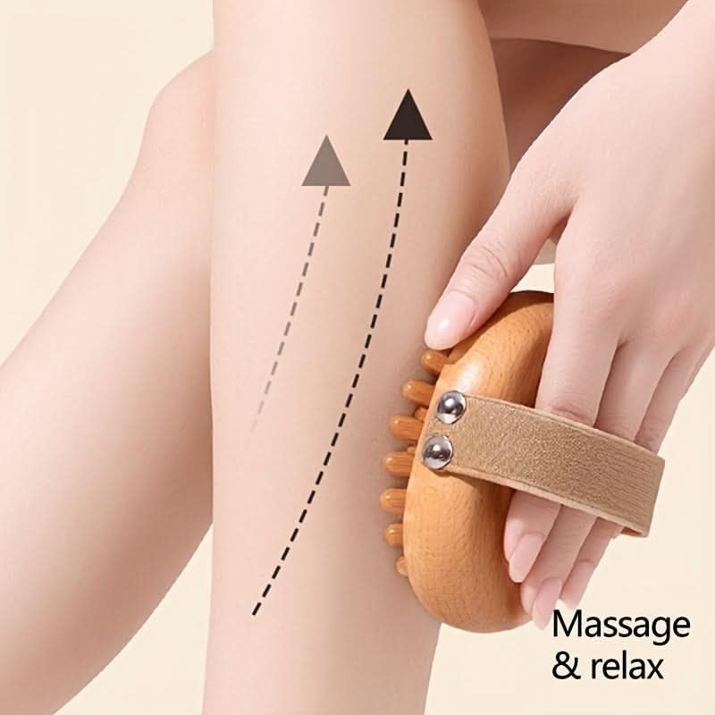 CHROES Manual Wooden Meridian Massage Brush